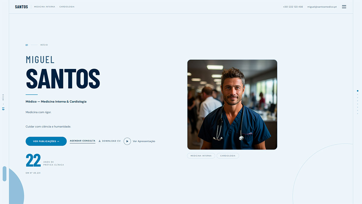 Médico — Dr. Miguel Santos